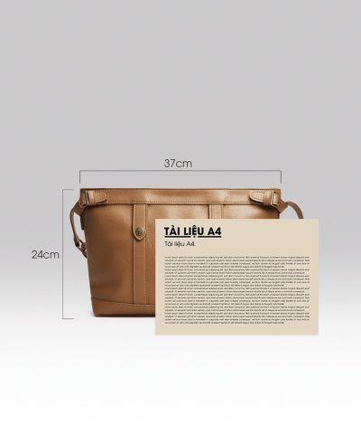 TÚI ĐEO CHÉO RATI MÀU LỢT (NỮ_SIZE A4)