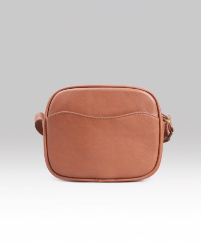 TÚI ĐEO CHÉO RIN MÀU BÒ (UNISEX_NHỎ)