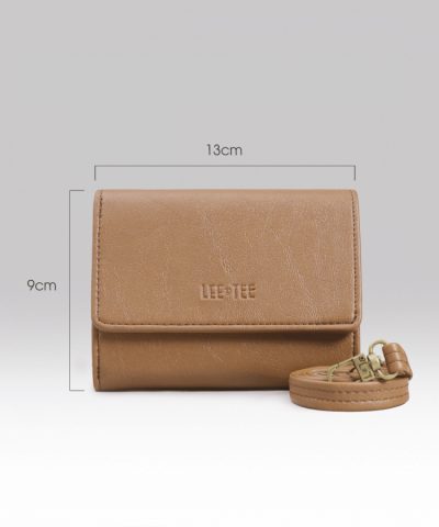 VÍ NỮ NGẮN RURI MÀU LỢT (CÓ DÂY ĐEO)