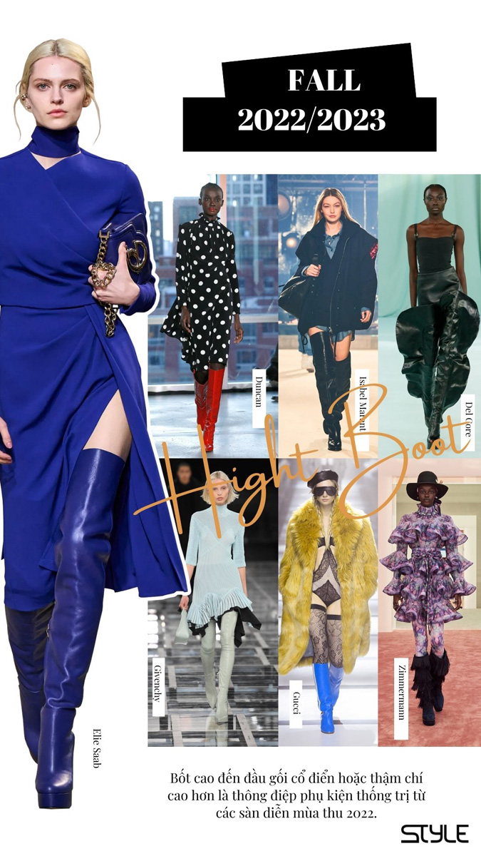 Xu hướng thời trang mùa thu 2022: High Boot
