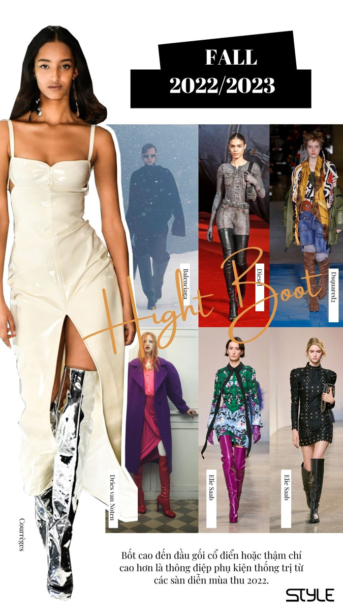 Xu hướng thời trang mùa thu 2022: High Boot