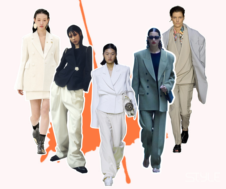 xu hướng thời trang mùa thu với Jil Sander, Dries van Noten, Balmain, Khaite, Louis Vuitton