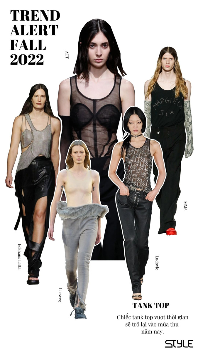 tank top với những mẫu áo trong suốt