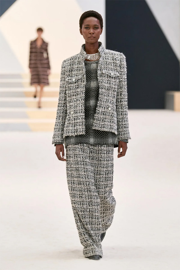 Chanel Haute Couture Thu Đông 2022-23-quần tây ống rộng
