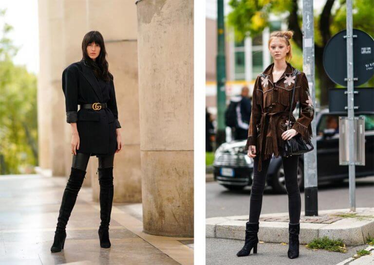Outfit legging + bốt + áo khoác ngoài