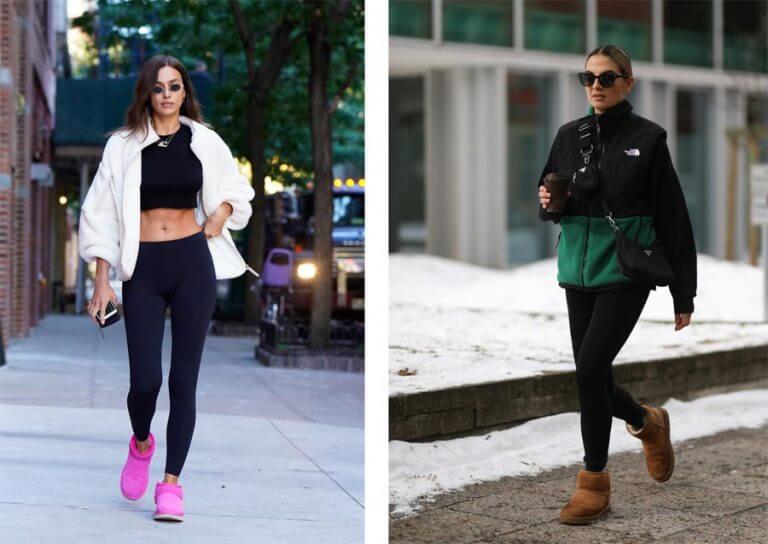 Outfit legging + Uggs mini