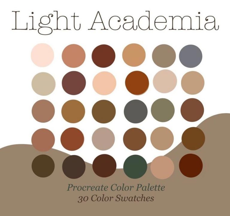 Màu sắc Light Academia