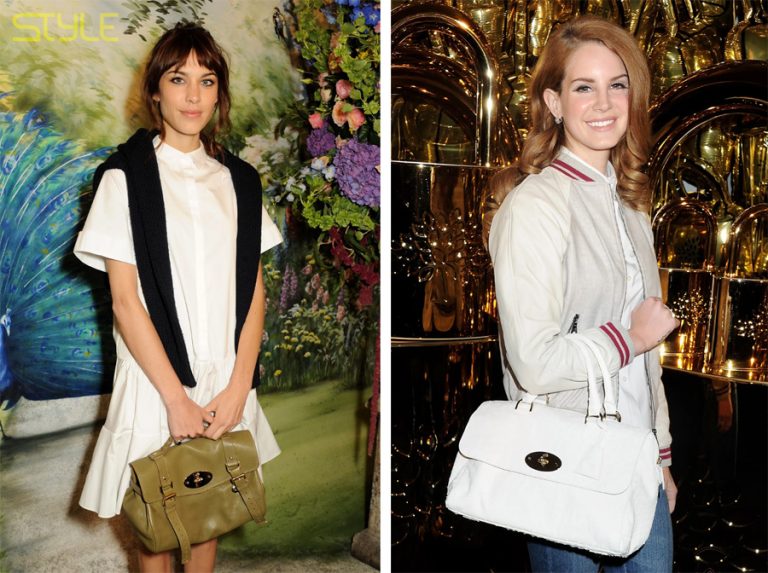 Trái: Alexa Chung. Ảnh: David M. Benett ; Phải: Lana Del Rey. Ảnh: Dave M. Benett