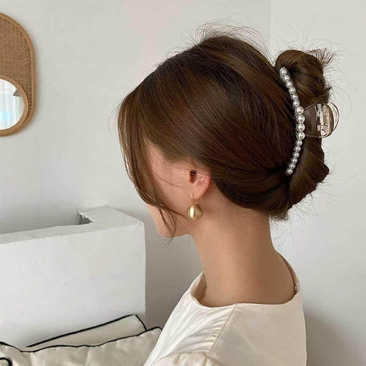 Kẹp tóc ngọc trai