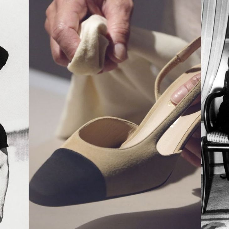 Đôi Slingback hai tông màu đầu tiên được Chanel ra mắt