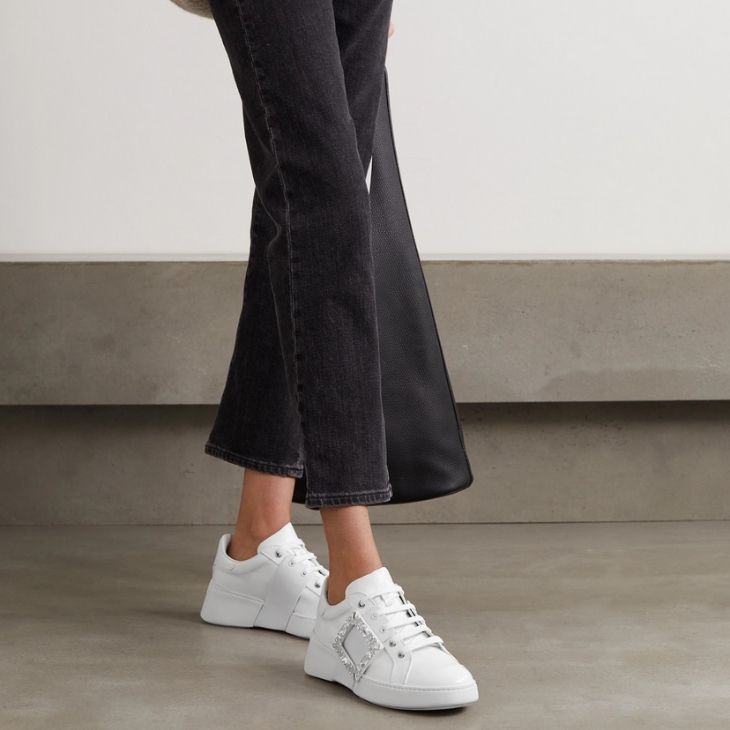 Chunky Sneakers Roger Vivier Viv Skate Crystal-Embellished thời thượng