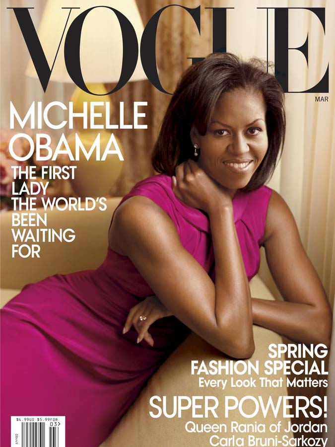 Cựu Đệ nhất Phu nhân của nước Mỹ – Michelle Obama trong trang phục của Jason Wu trên bìa Vogue